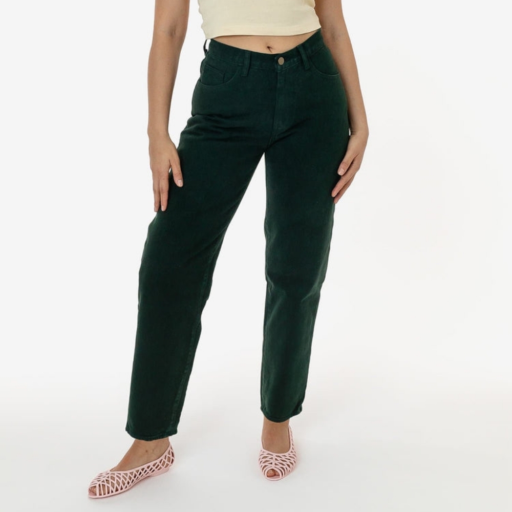 Los Angeles Apparel RBDW01GD - Garment Dye Women's Relaxed Fit Bull Denim Jeans